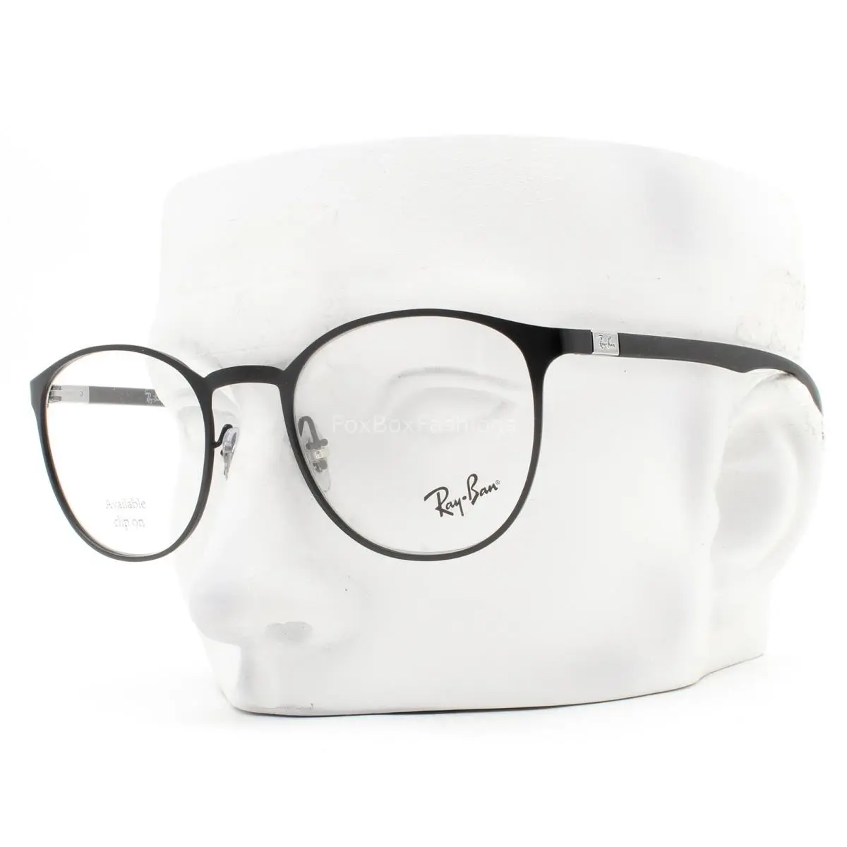 Ray-ban Eyeglasses Glasses RB 6355 2503 Matte Black Metal 50mm with Case by Ray-Ban