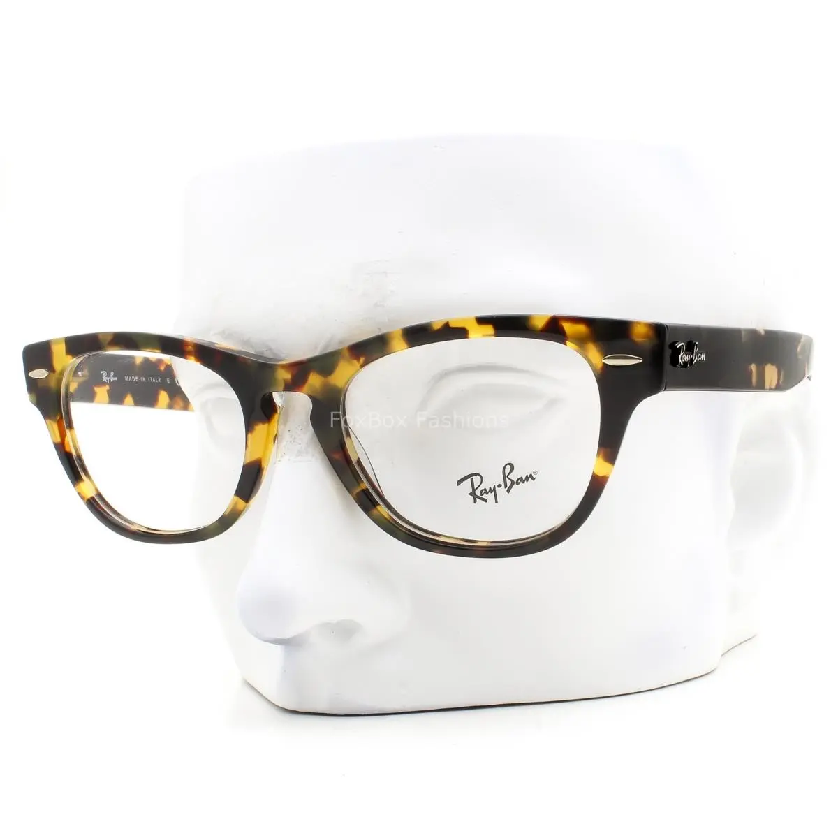 Ray-ban Laramie Eyeglasses RB 2201V 8116 Brown Yellow Havana 51mm with Case by Ray-Ban