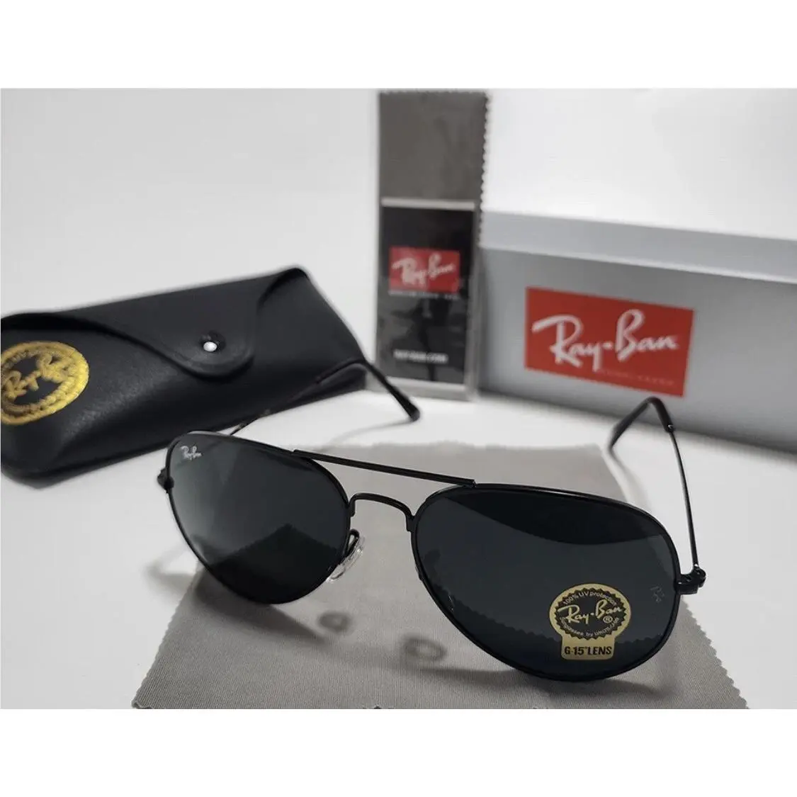 Ray-ban Aviator Pilot RB3025 All Black / Large 62mm Sunglasses by Ray-Ban