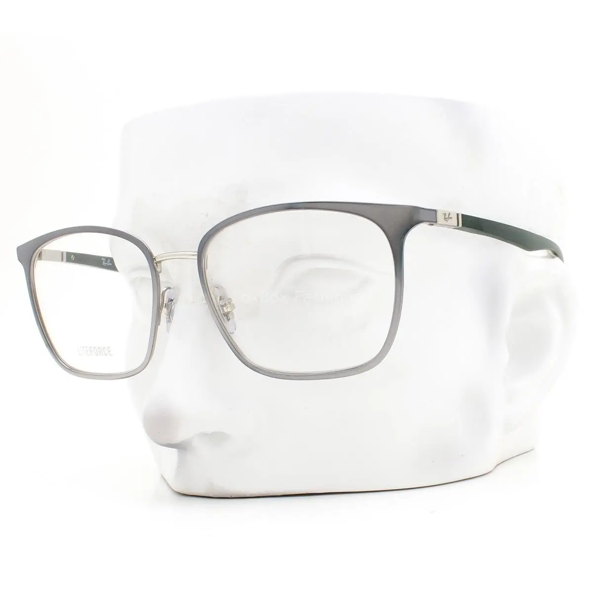 Ray-ban Liteforce Eyeglasses RB 6486 3125 Glasses Silver on Green 54mm with Case by Ray-Ban