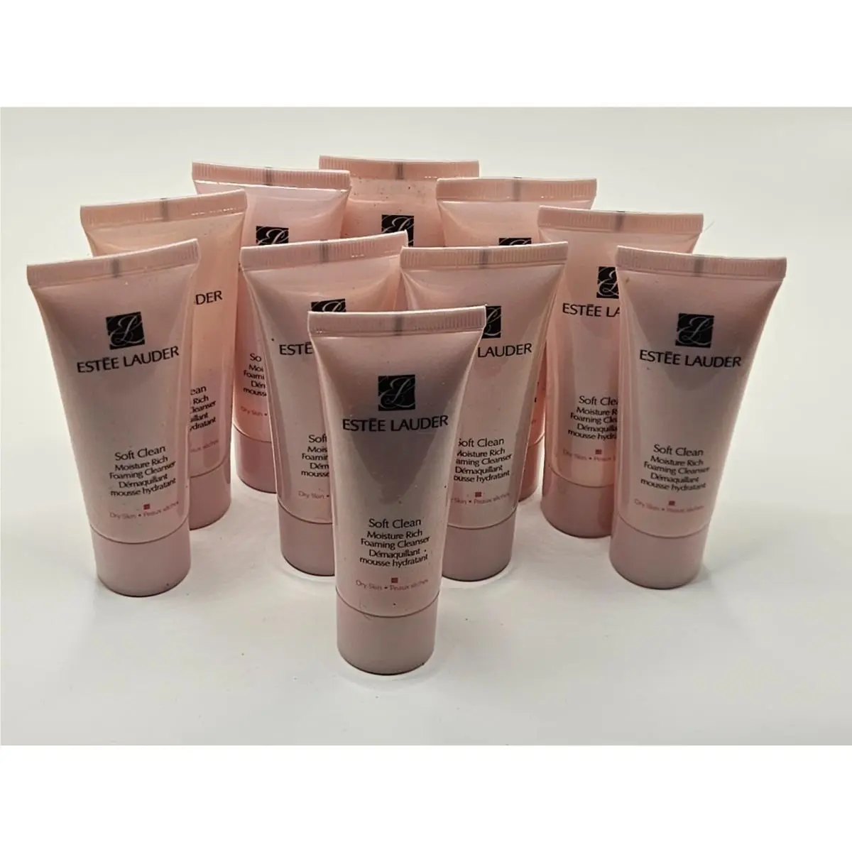Lot Of 10 Estee Lauder Soft Clean Moisture Rich Cleanser 1oz Dry SK by Estée Lauder