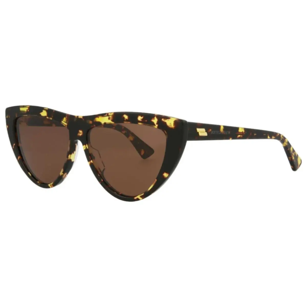 Women`s Brown Cat Eye Sunglasses Brown Lens - BV1018S-002 by Bottega Veneta