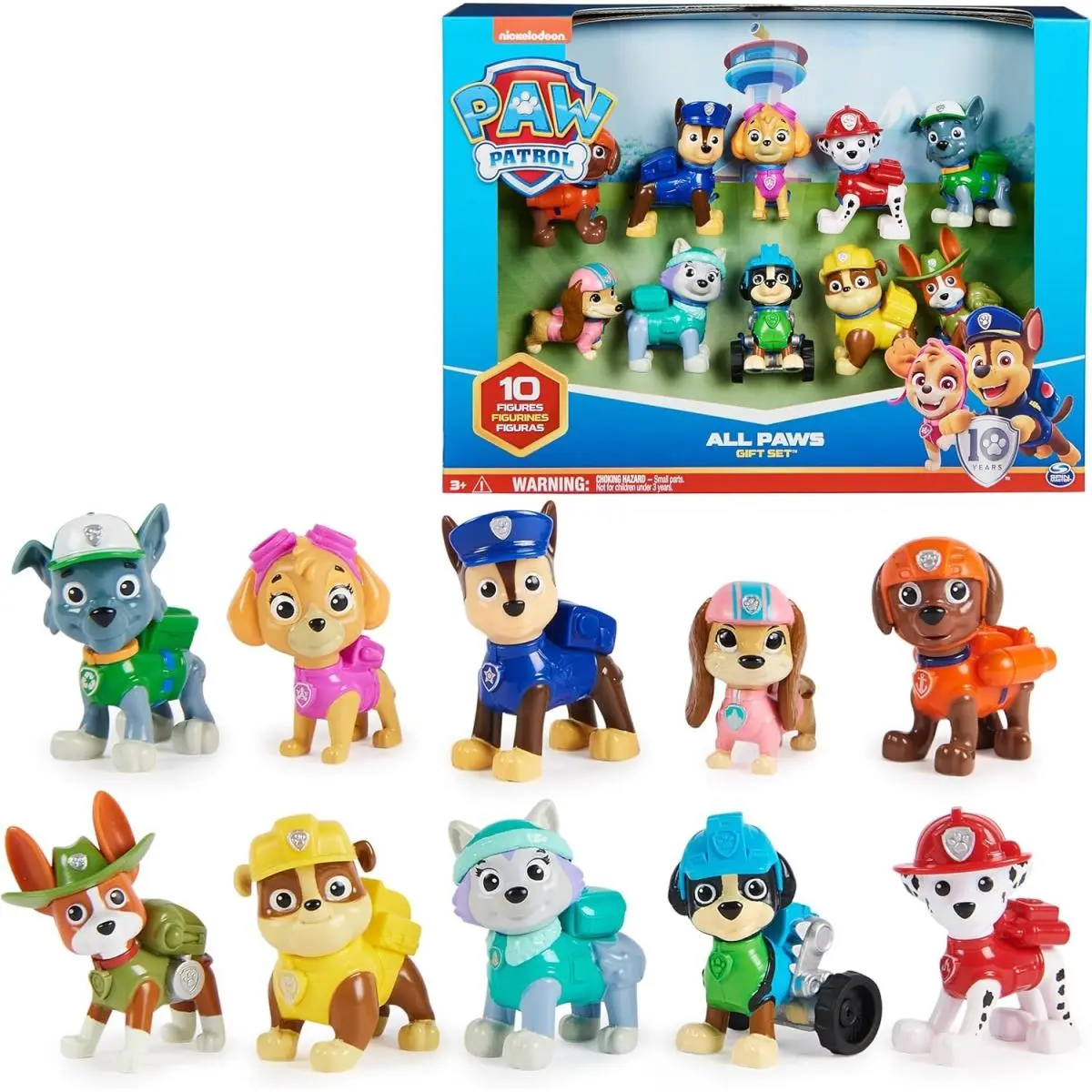 Paw Patrol 10th Anniversary 10 Collectible Figures