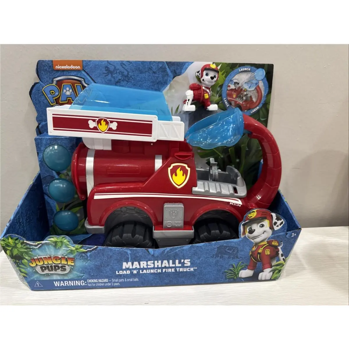Paw Patrol Jungle Pups Marshall Elephant Firetruck Figure Set Toy Htf