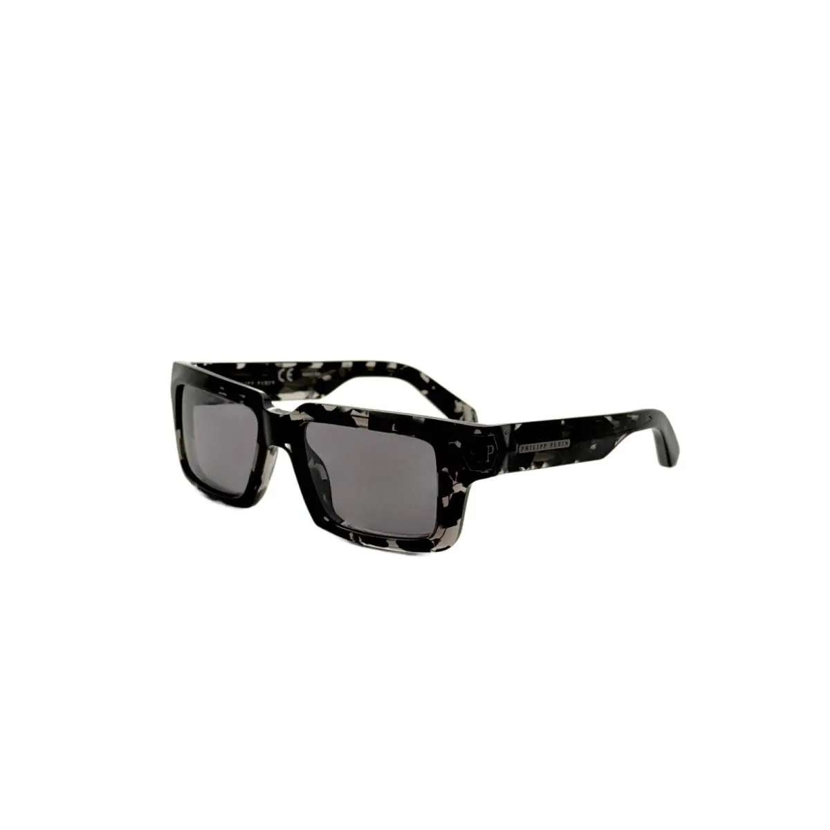 Men`s 53mm Black Havana Sunglasses SPP044M53809X by Philipp Plein