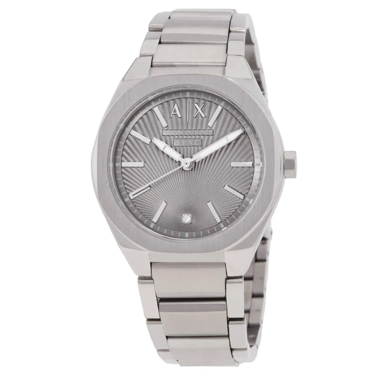 Armani Exchange Sync Quartz Silver Dial Ladies Watch AX6030