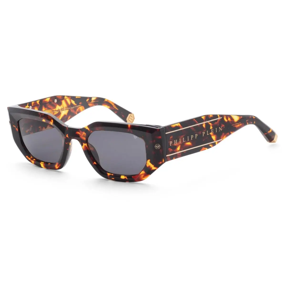Women`s 51mm Dark Havana Sunglasses SPP066M5106ZE by Philipp Plein