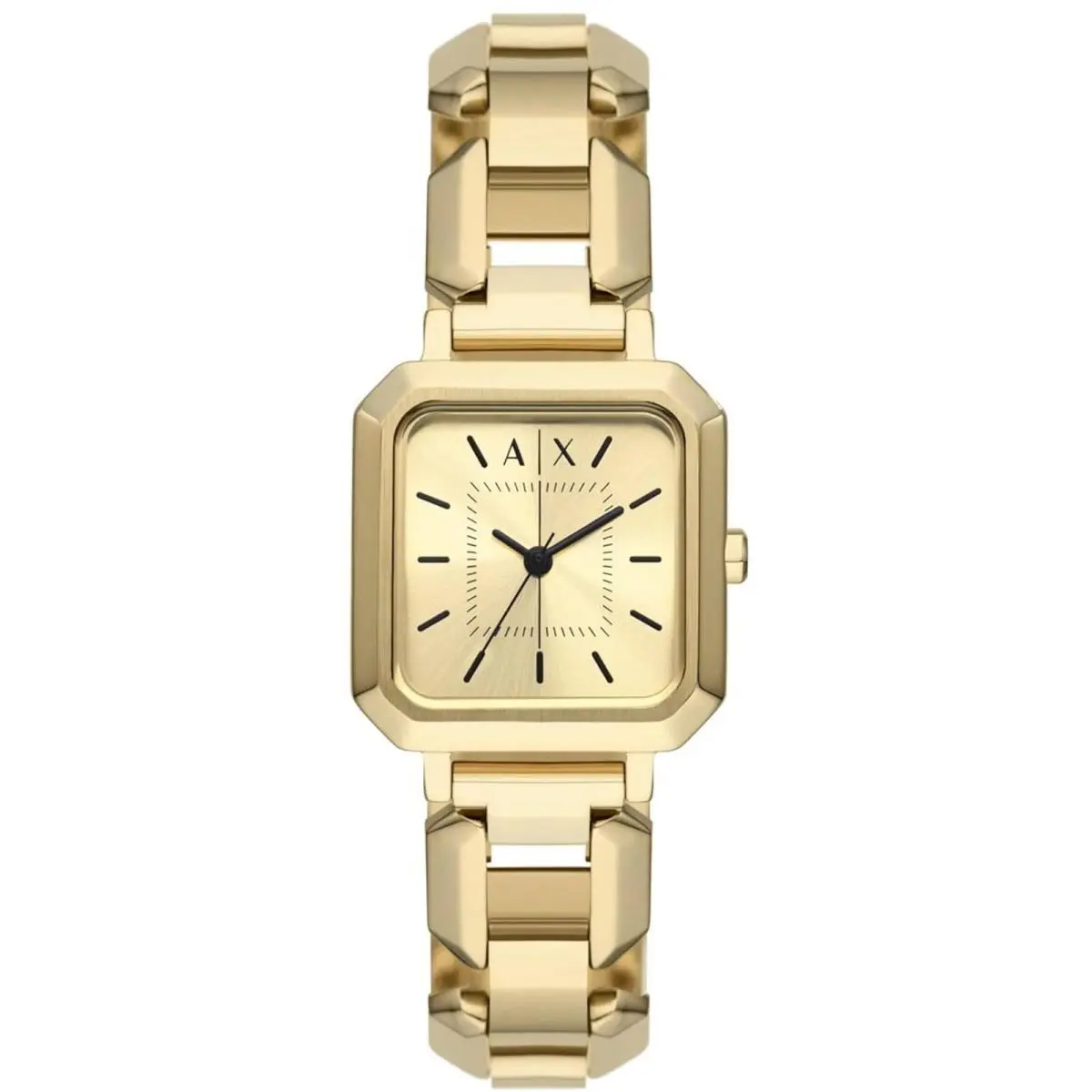Armani Exchange Women`s Watch Leila Quartz Yellow Gold Steel Bracelet AX5721