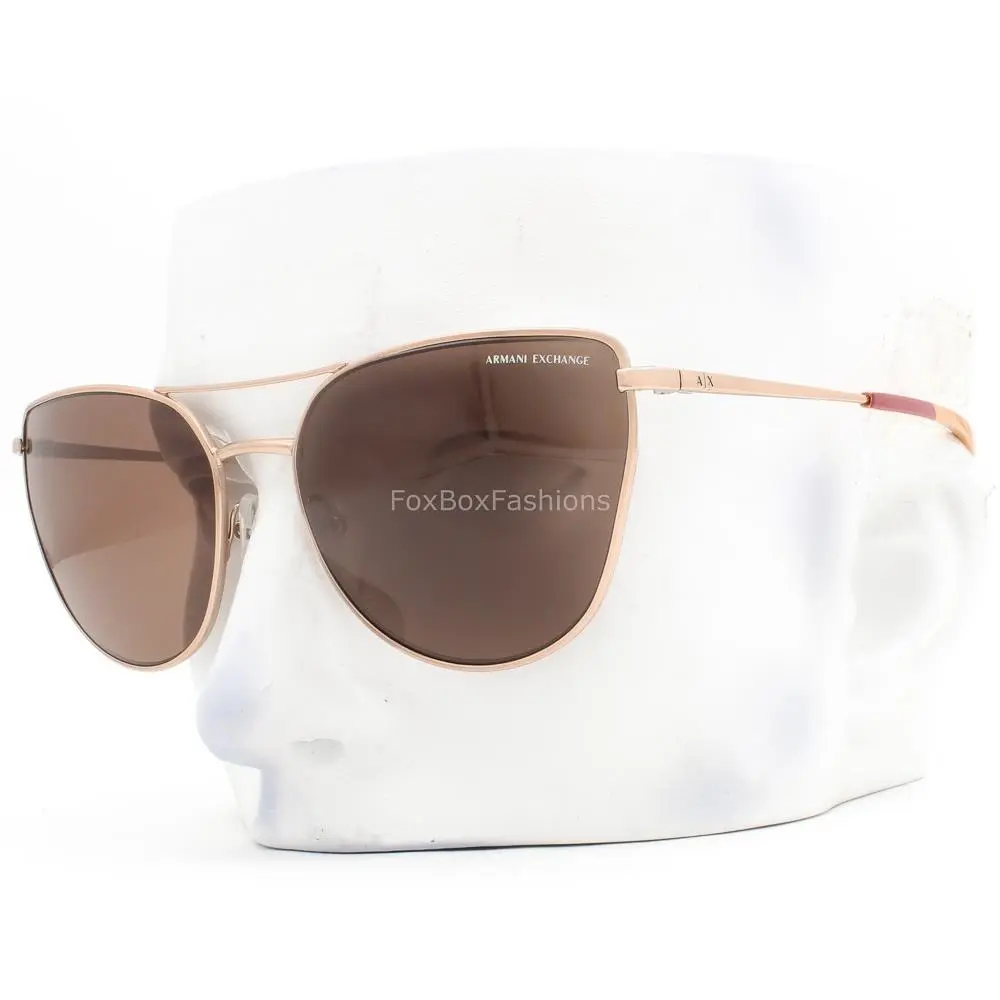 Armani Exchange Sunglasses Copper Gold Metal AX 2045S 611073 W/case