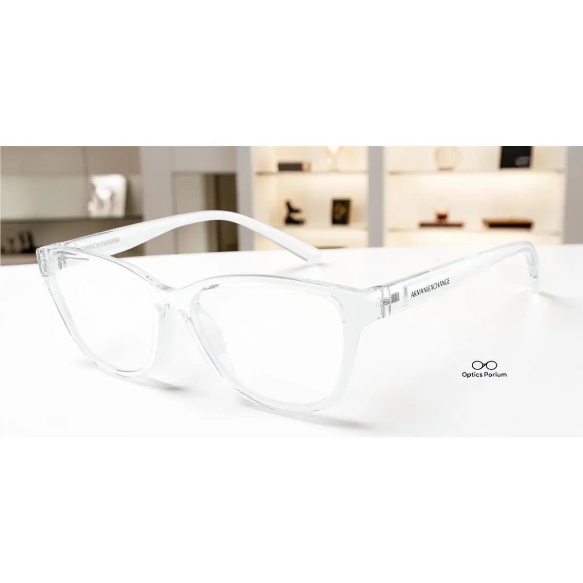 Armani Exchange AX3111U 8239 Shiny Crystal Demo Lens 54 mm Women`s Eyeglasses