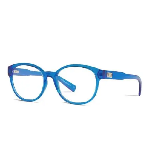 Armani Exchange AX3040F Eyeglasses 53-17-140 Blue W/demolens 8210 AX 3040F 3040