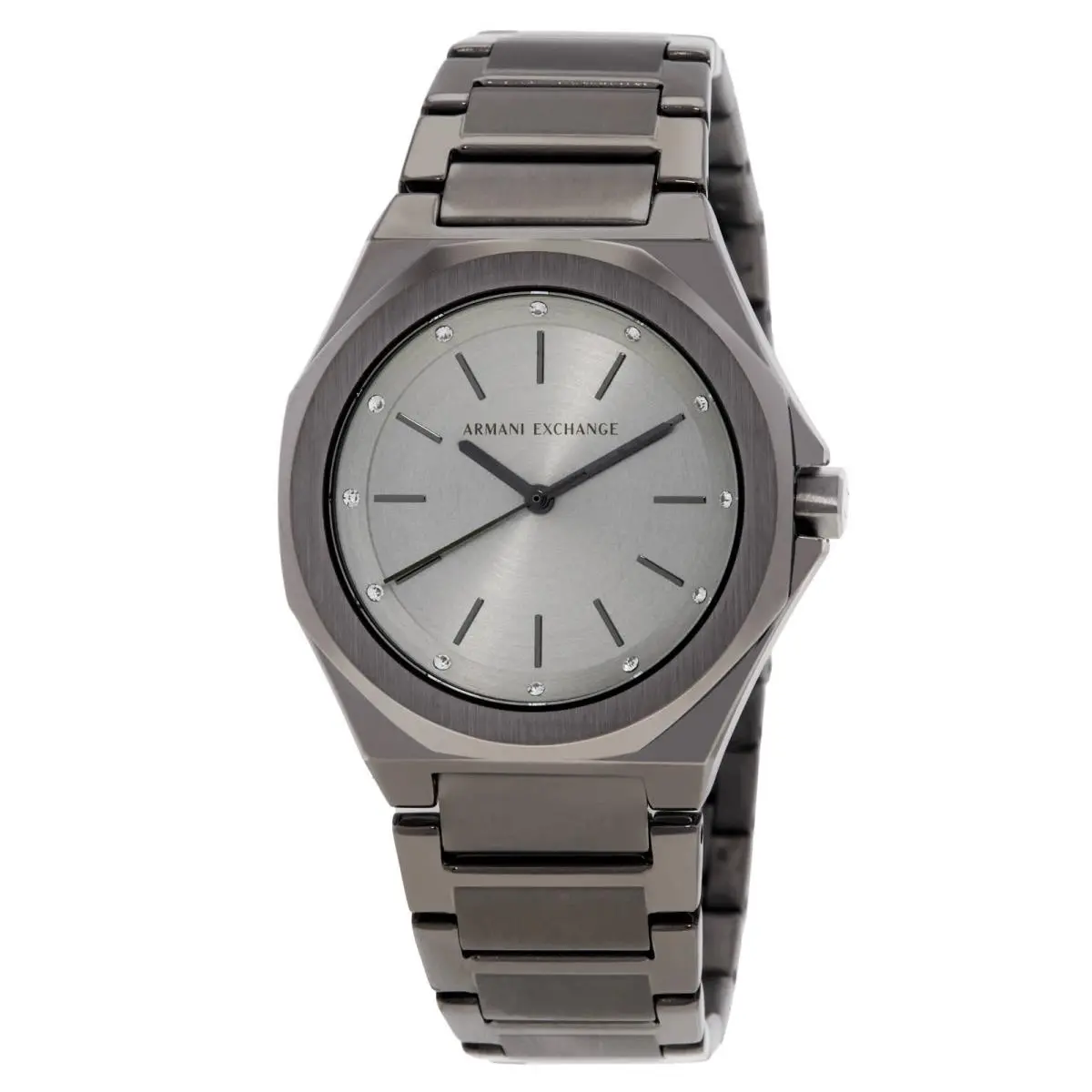 Armani Exchange Andrea Quartz Grey Dial Ladies Watch AX4625