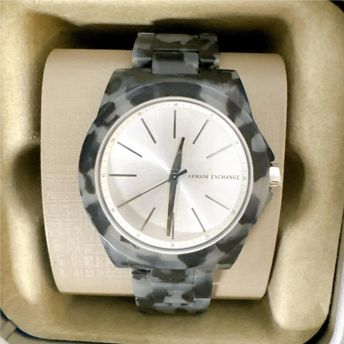 Lady Banks Grey Camo Watch AX4343 by Armani Exchange