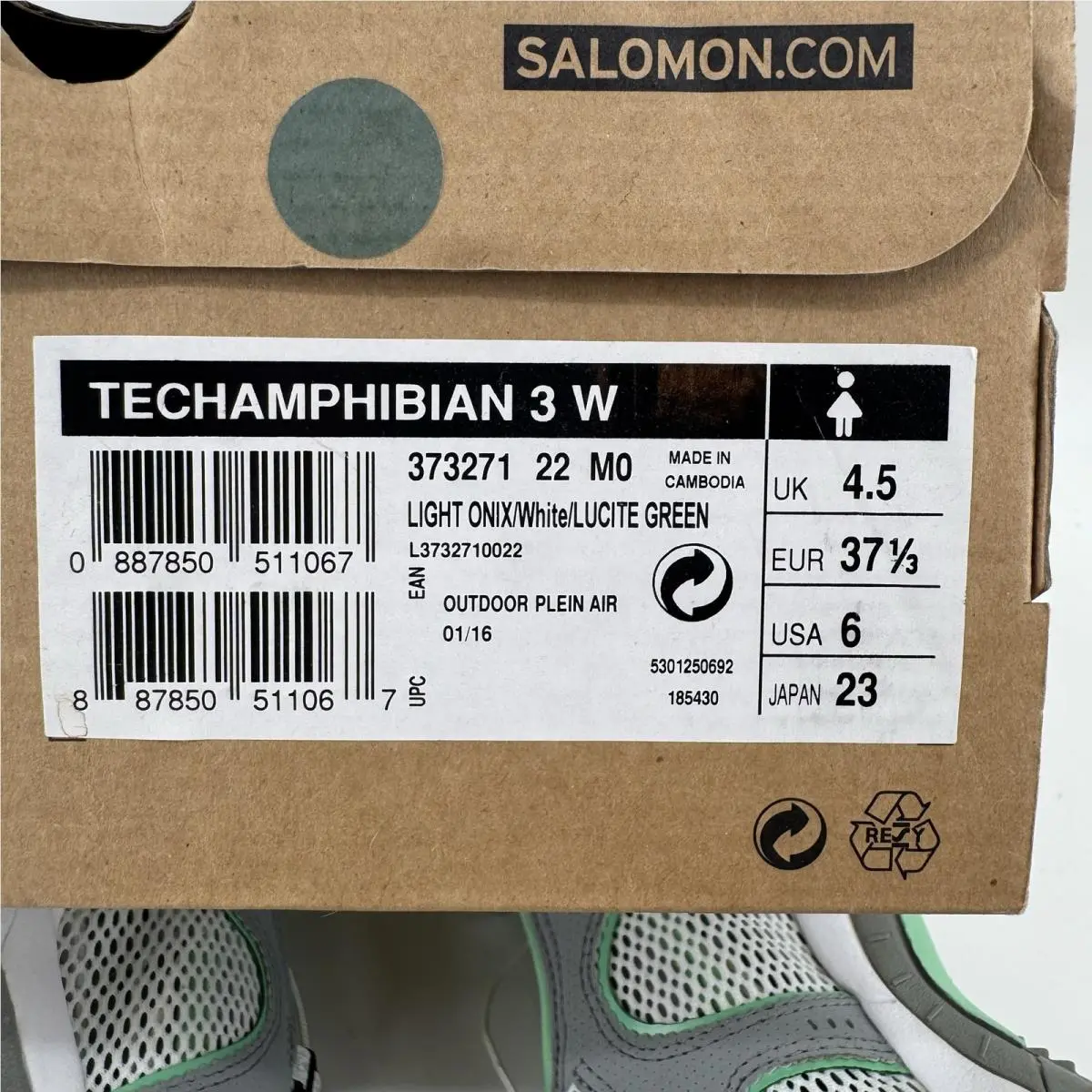Salomon shoes - 373271 - L37327100 - Light Onix (UPC: 887850511067) 8