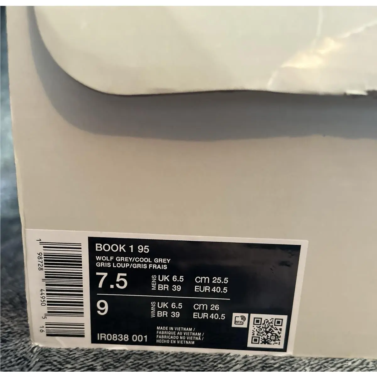 Nike shoes - Nike Book 1 - Book - IR0838-001 - Gray 5