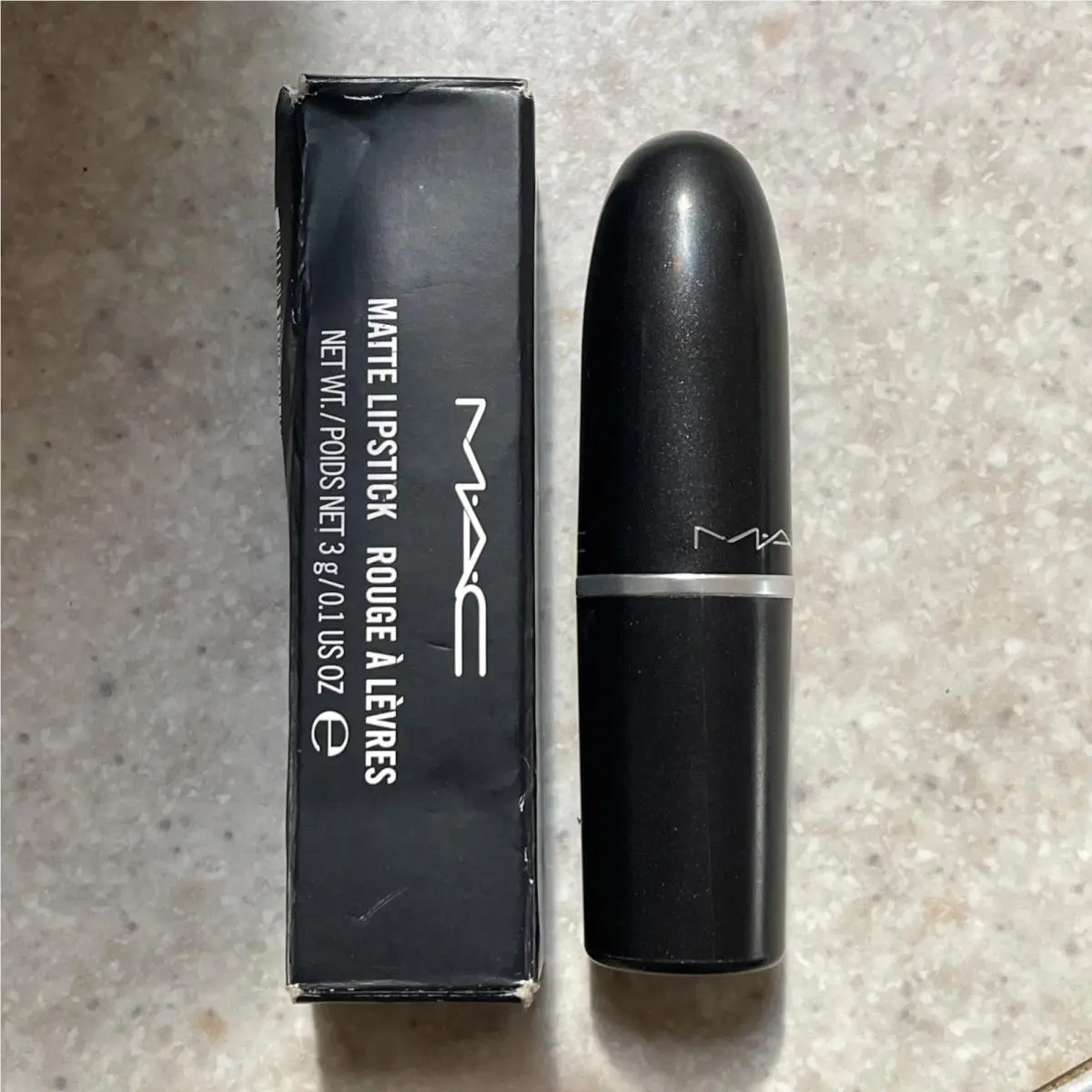 Mac Matte Lipstick Instigator Deep Black Plum Rare by MAC Cosmetics
