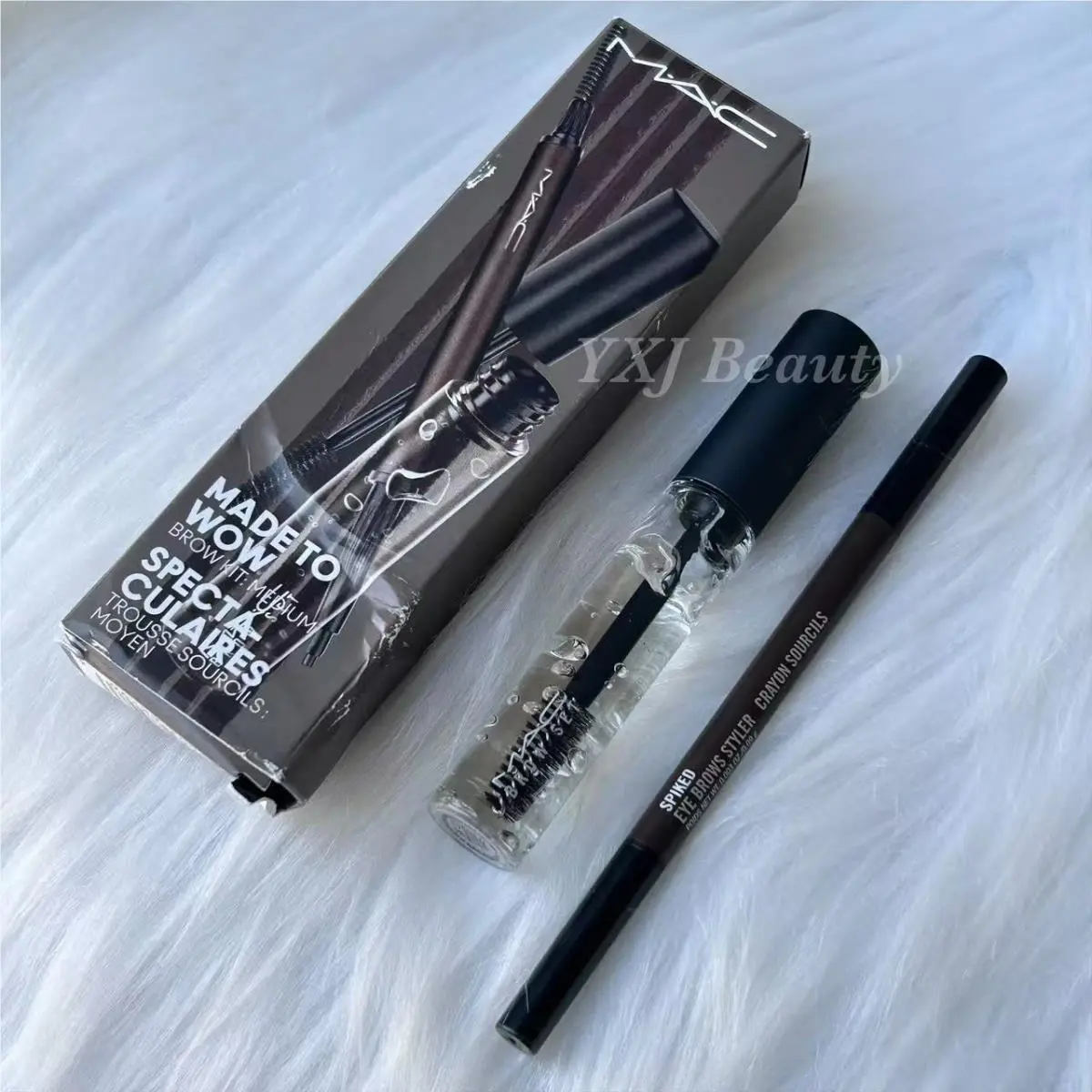 Mac Made To Wow Brow Kit: Medium Spiked/clear Full Size by MAC Cosmetics