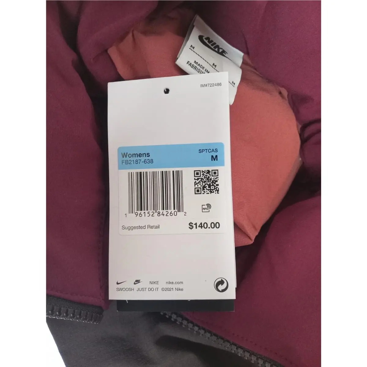 Nike clothing - FB2187-638 - FB2187-638 - Red (UPC: 0196152842602) 9