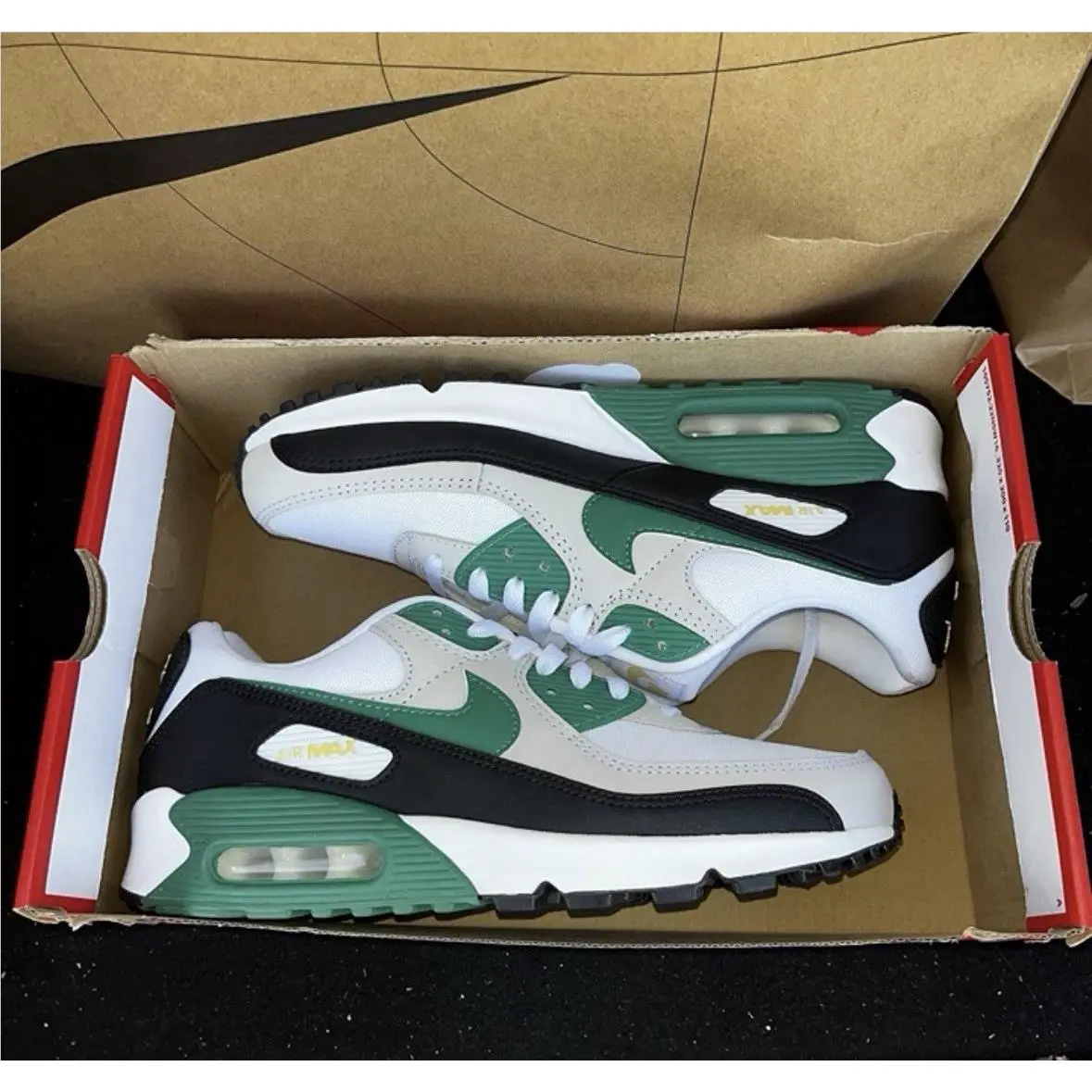 Nike shoes - Nike Air Max 90 - Air Max - FB9658-102 - White/Malachite-Black 4