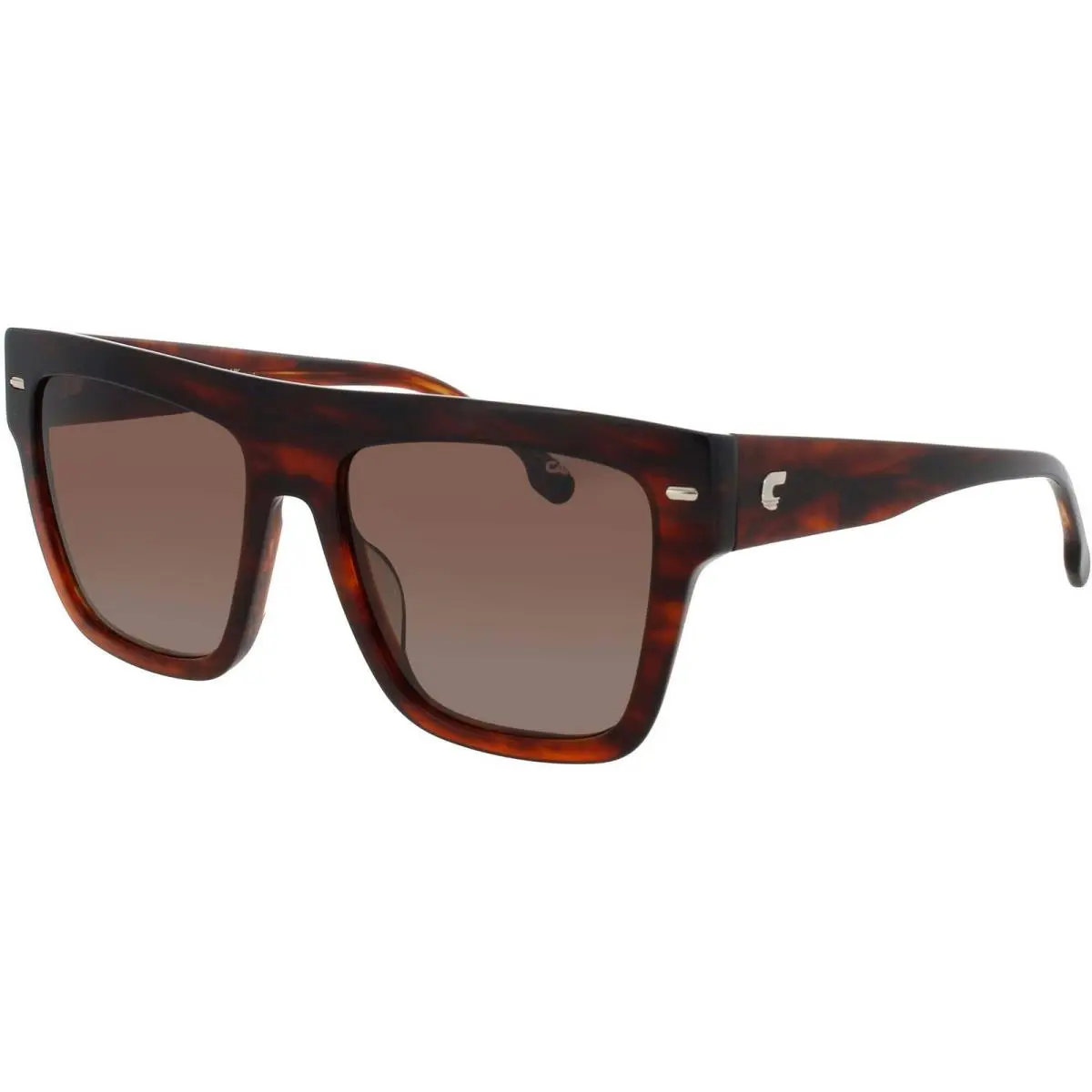 Women`s Sunglasses Brown Horn Acetate Square Full Rim Frame 3016/S EX4 by Carrera