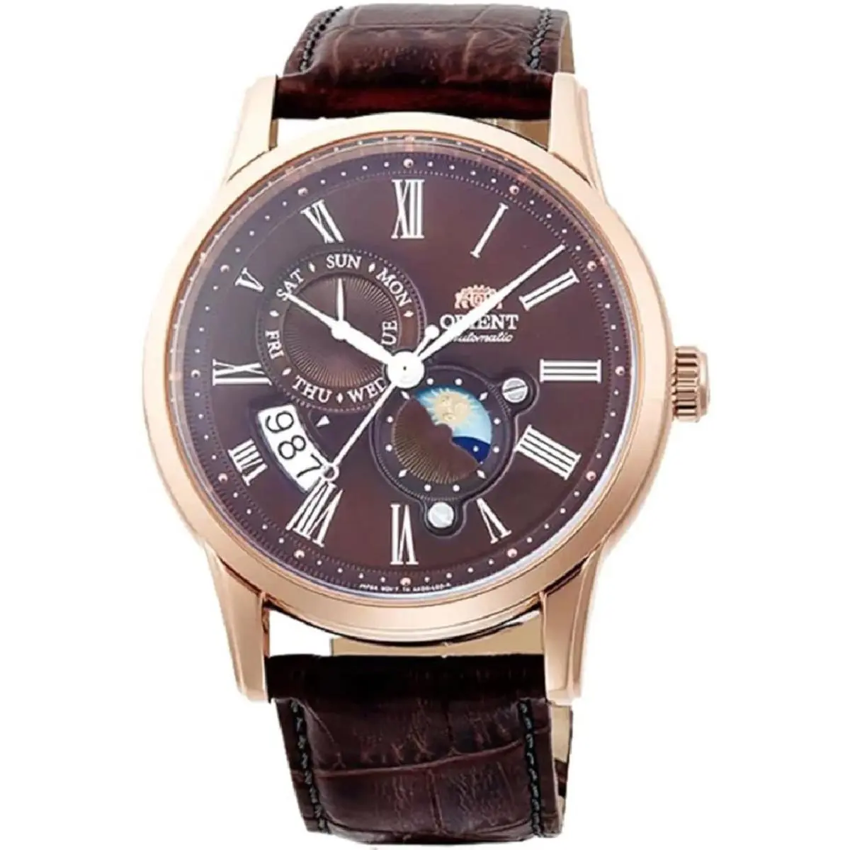 Orient RA-AK0009T10B Men`s Rose Gold Multifunction Automatic Watch