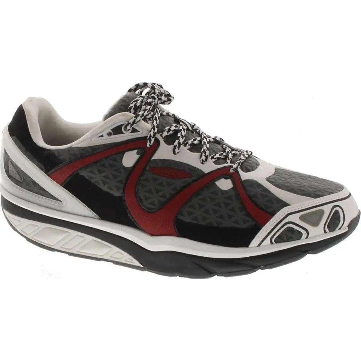 Mbt Men`s Jengo Sport Nuetral Walking Shoe Black/Silver by MBT