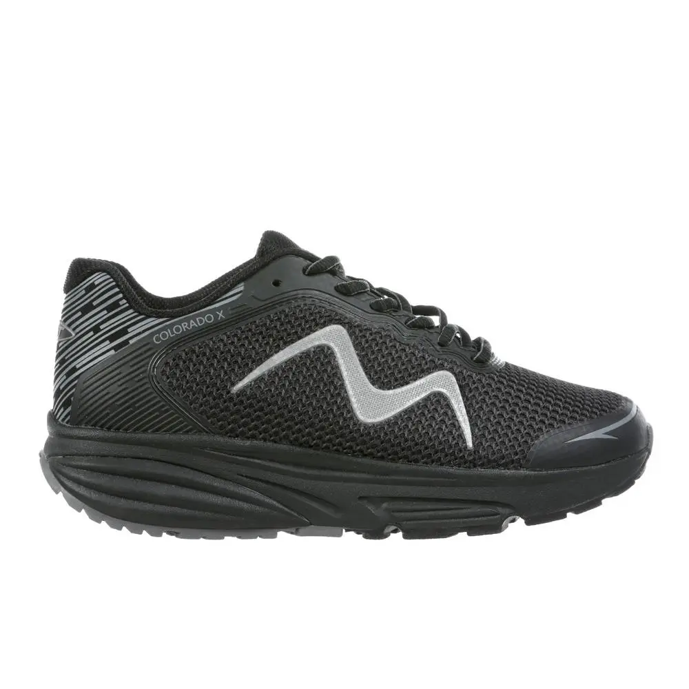 Mbt Women`s Colorado X Walking Shoe Black - 702640-257Y Black/black by MBT