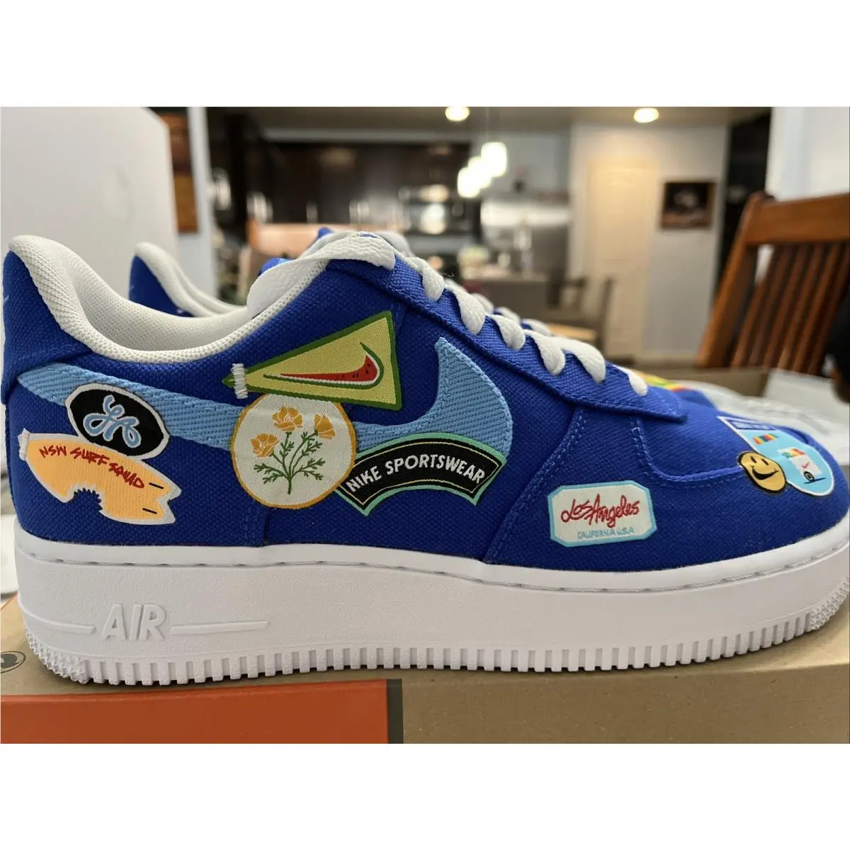 Air Force 1 `07 Premium `los Angeles` DX2306 400 Women`s Size 8 Nolid by Nike