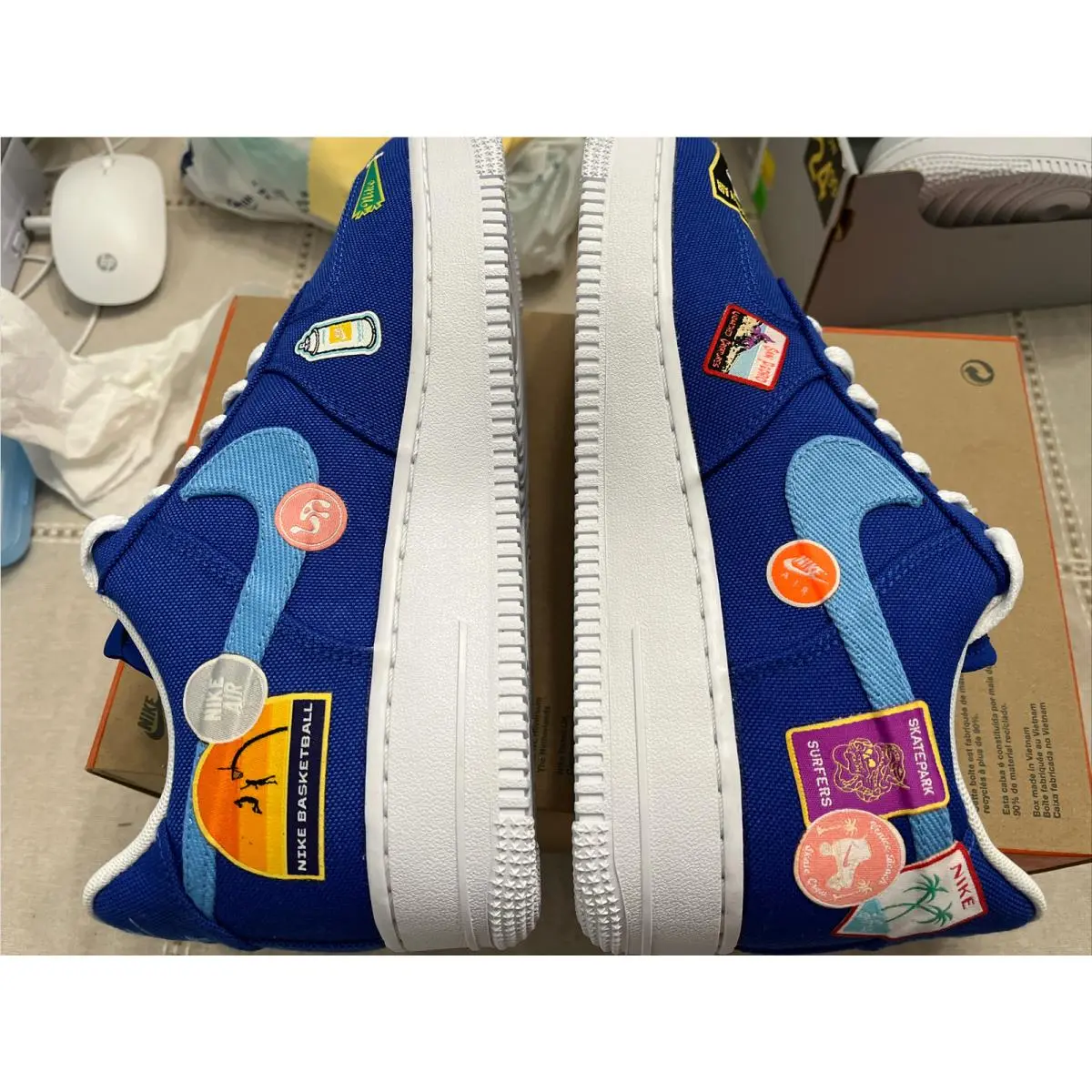 Nike shoes - Air Force 1 - Air Force - DX2306 400 - Racer Blue / University Blue 7