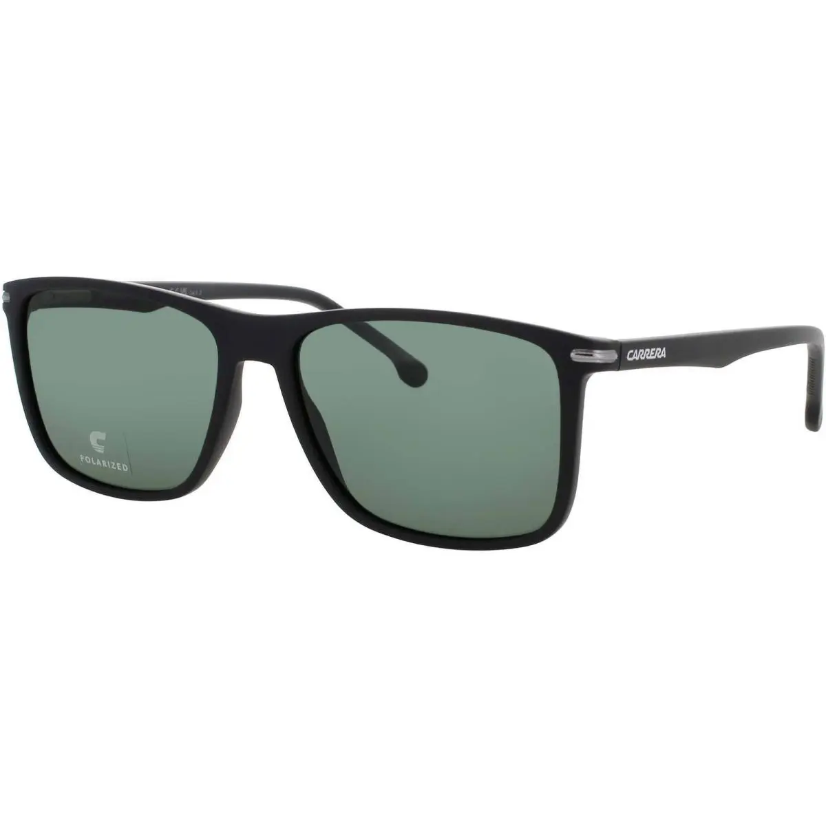 Men`s Sunglasses Matte Black Rectangular Shape Full Rim Frame 298/S 003 by Carrera