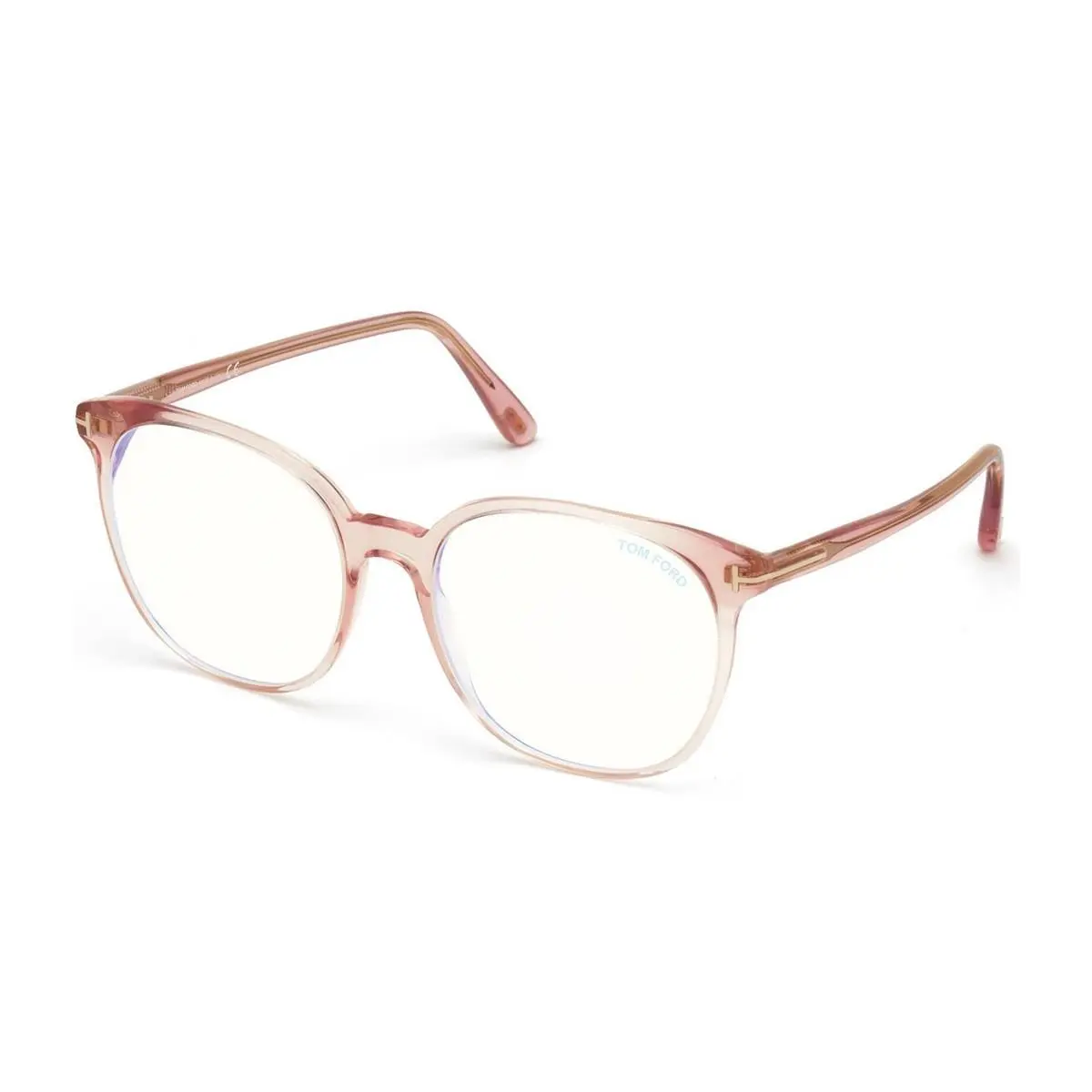 TF5671-F-B 072 Shiny Transparent Blush 55mm Eyeglasses by Tom Ford