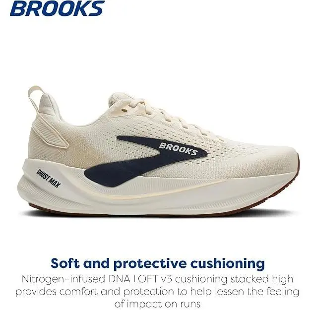 Brooks shoes - Brooks Ghost Max - Ghost Max - Arctic Wolf/Navy/Cocon 3