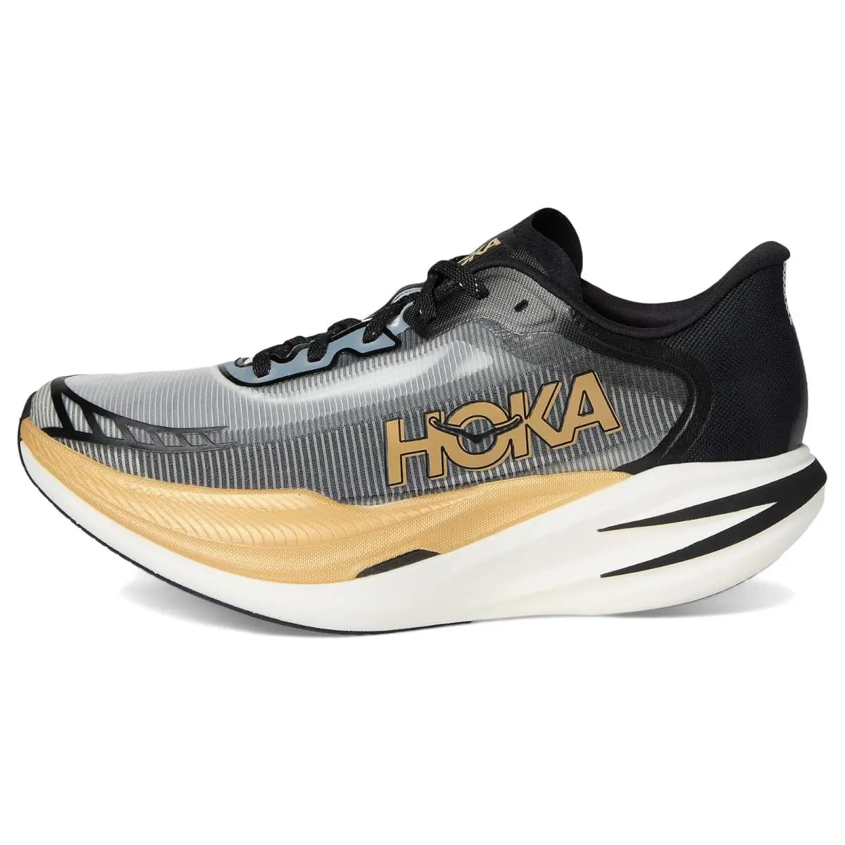 Hoka shoes - Black/Gold 2