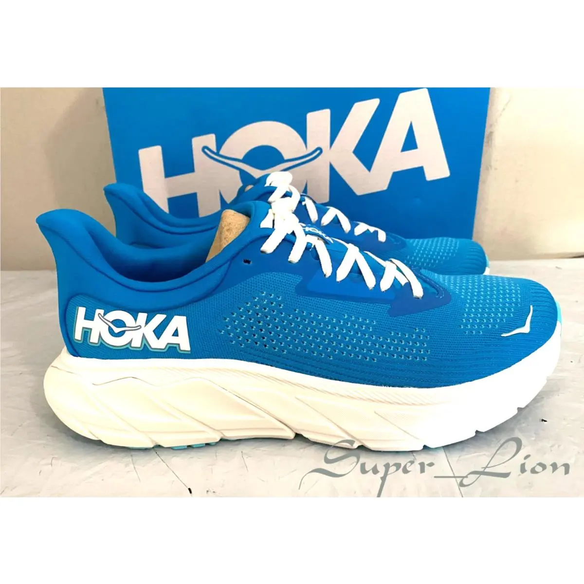 Hoka shoes - Hoka One Onbe Arahi 7 - HokaBlue/Frost 12