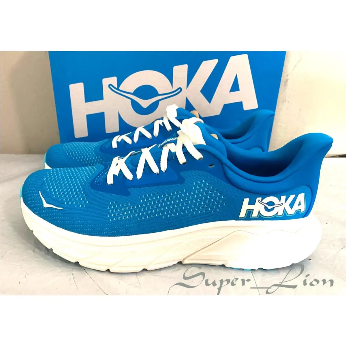 Hoka shoes - Hoka One Onbe Arahi 7 - HokaBlue/Frost 13