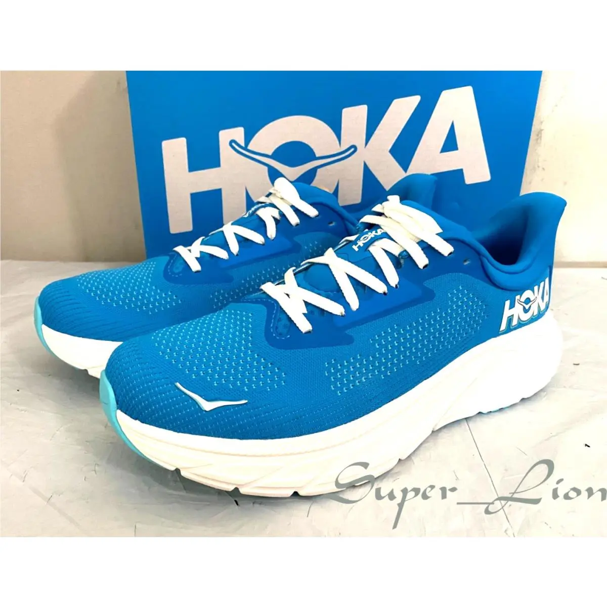 Hoka shoes - Hoka One Onbe Arahi 7 - HokaBlue/Frost 2