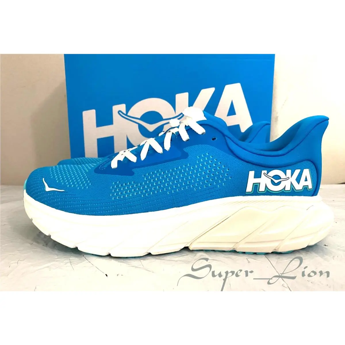 Hoka shoes - Hoka One Onbe Arahi 7 - HokaBlue/Frost 4
