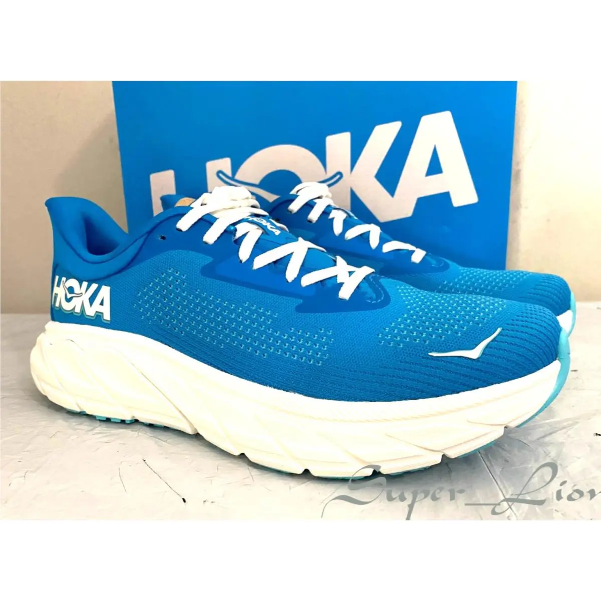 Hoka shoes - Hoka One Onbe Arahi 7 - HokaBlue/Frost 17