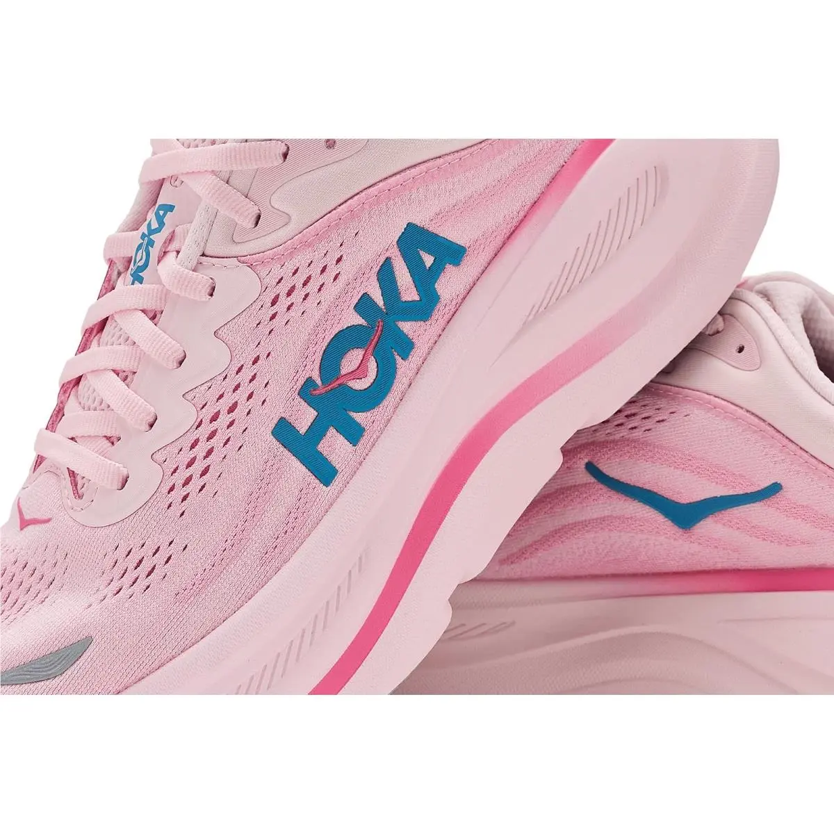 Hoka shoes - Glimmering Blue/Overcast 58