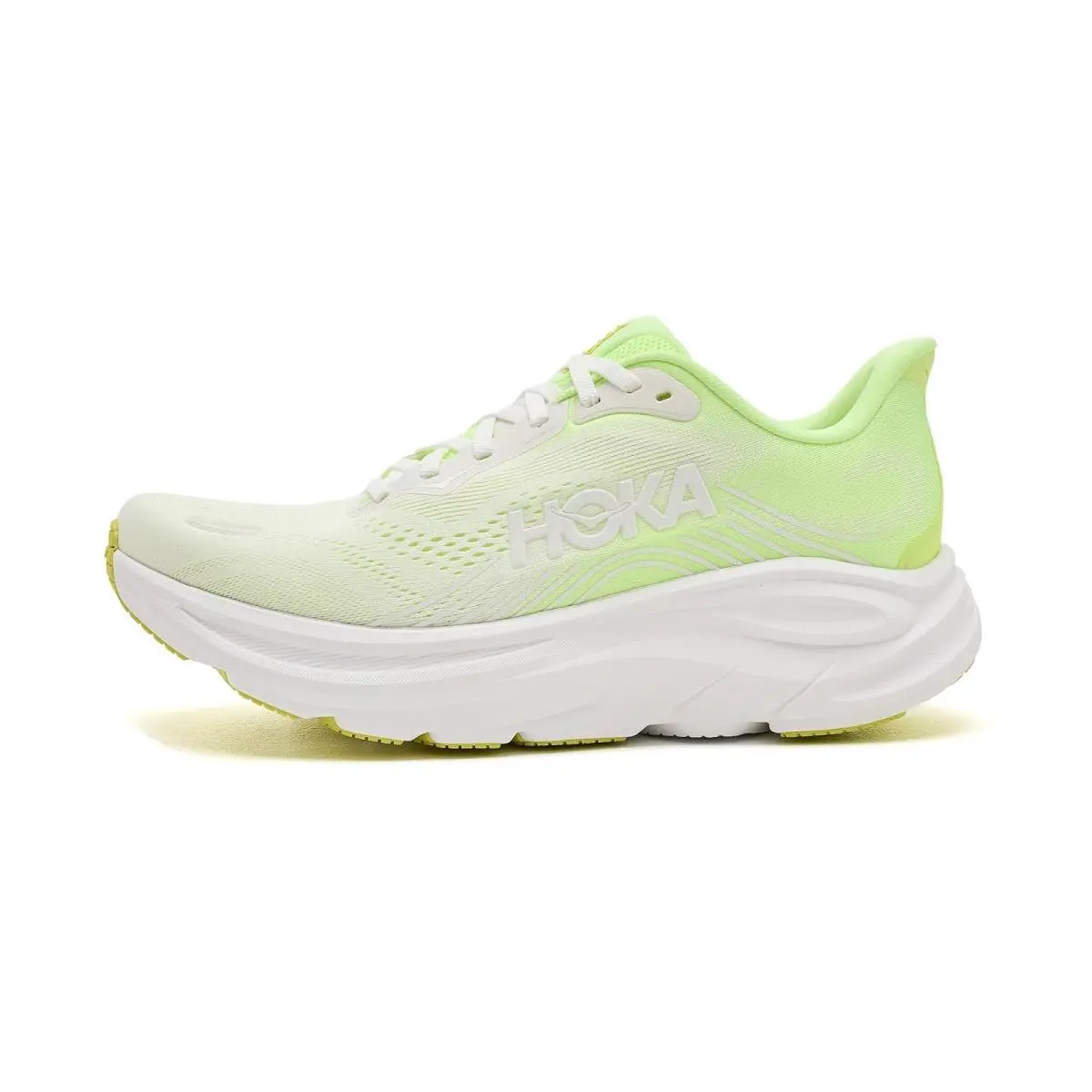 Hoka shoes - Neon Yuzu/Frost 9