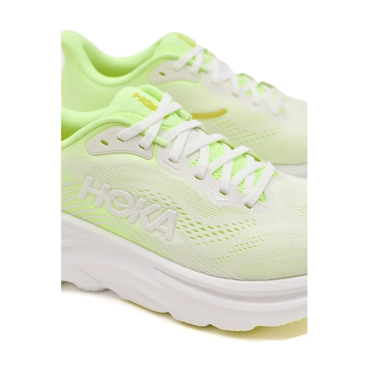 Hoka shoes - Neon Yuzu/Frost 11