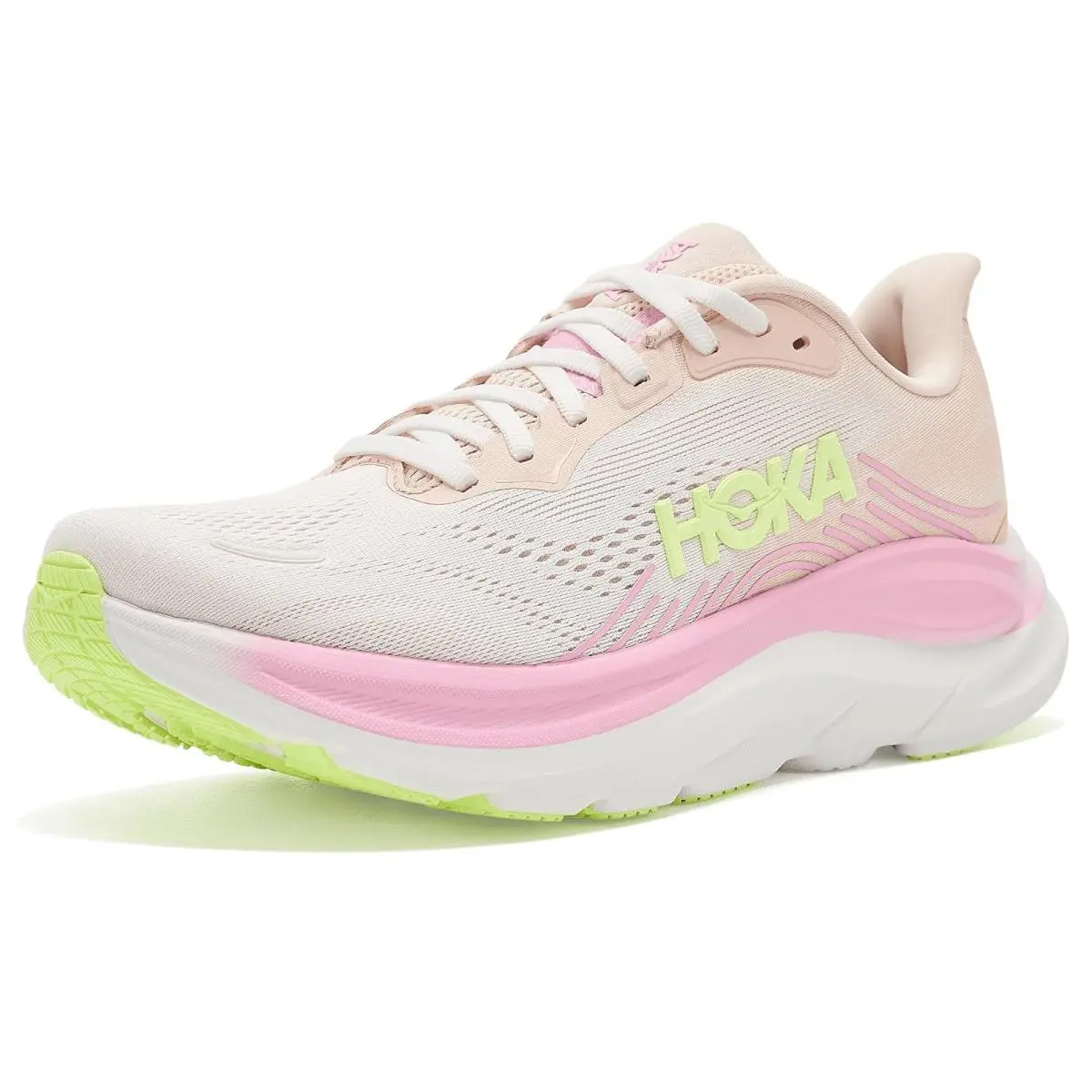 Hoka shoes - Neon Yuzu/Frost 34