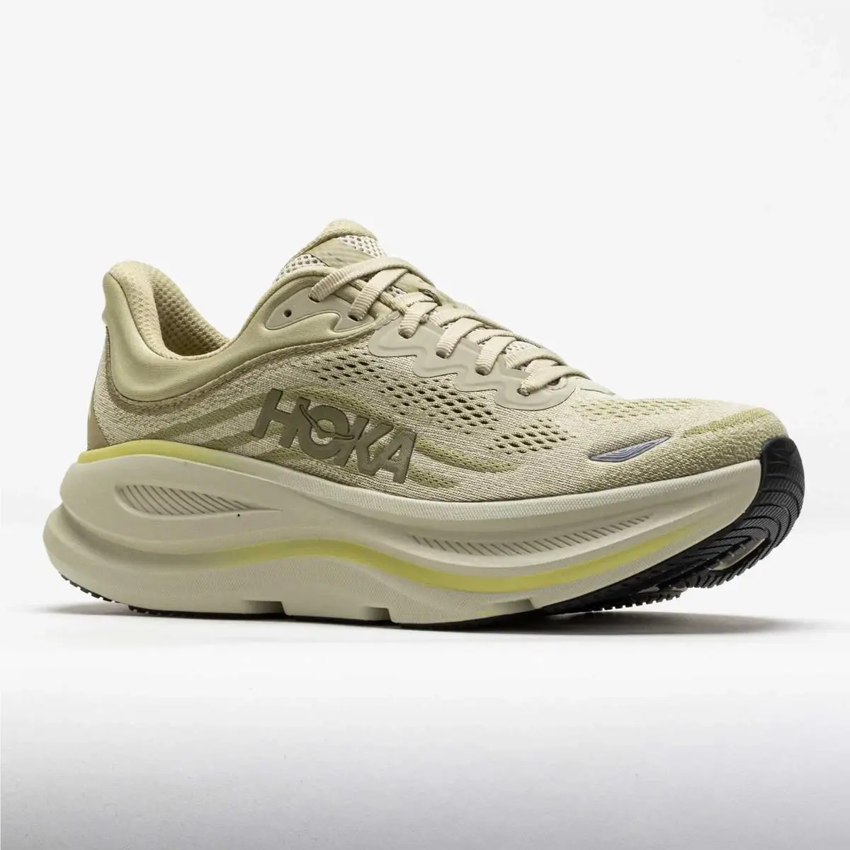 Hoka Men`s Bondi 9 Grassland Oyster Mushroom Running Shoes