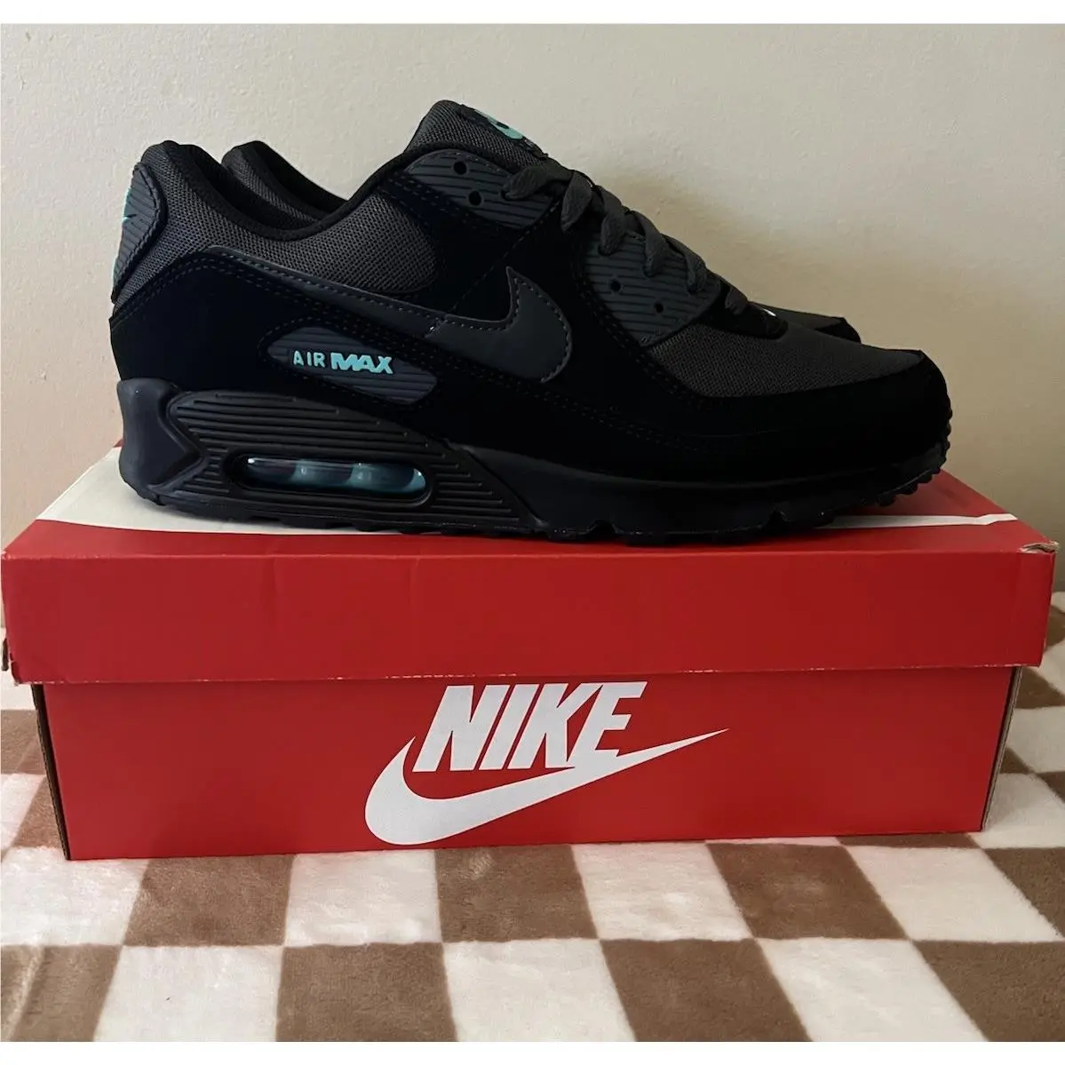 Nike shoes - Nike Air Max 90 - Air Max - HV6224-001 - Black/Anthracite/Aurora Green 0