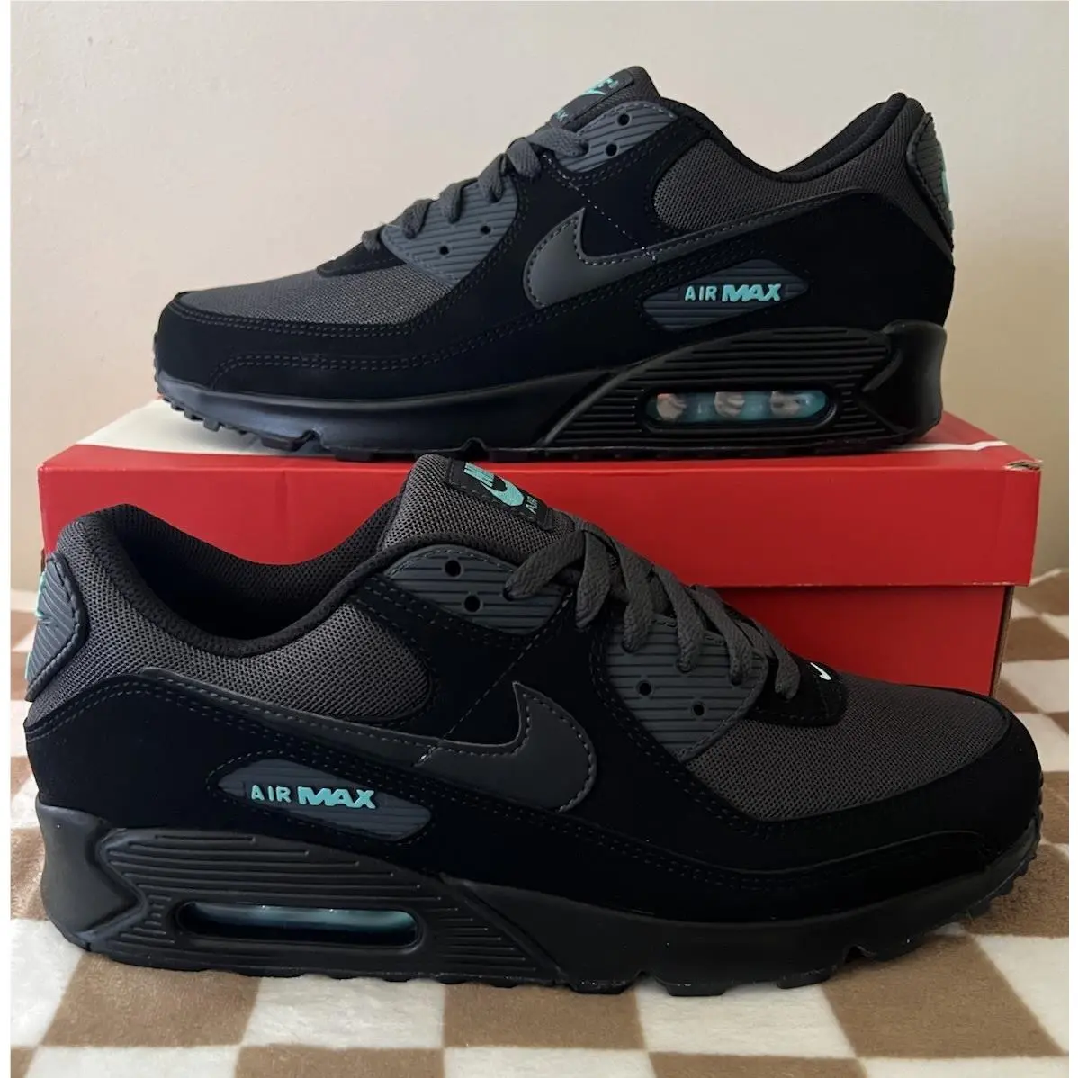 Nike shoes - Nike Air Max 90 - Air Max - HV6224-001 - Black/Anthracite/Aurora Green 1