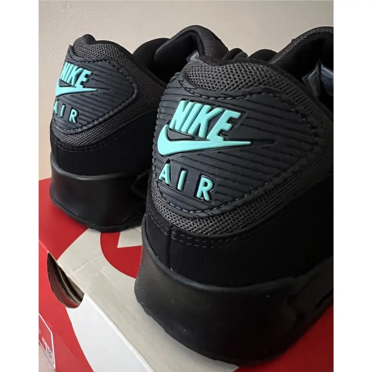 Nike shoes - Nike Air Max 90 - Air Max - HV6224-001 - Black/Anthracite/Aurora Green 9
