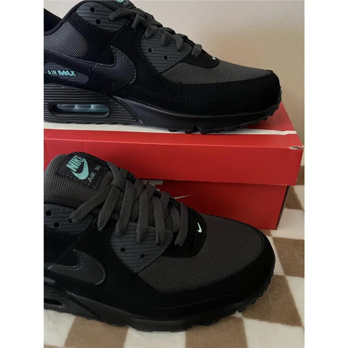 Nike shoes - Nike Air Max 90 - Air Max - HV6224-001 - Black/Anthracite/Aurora Green 3