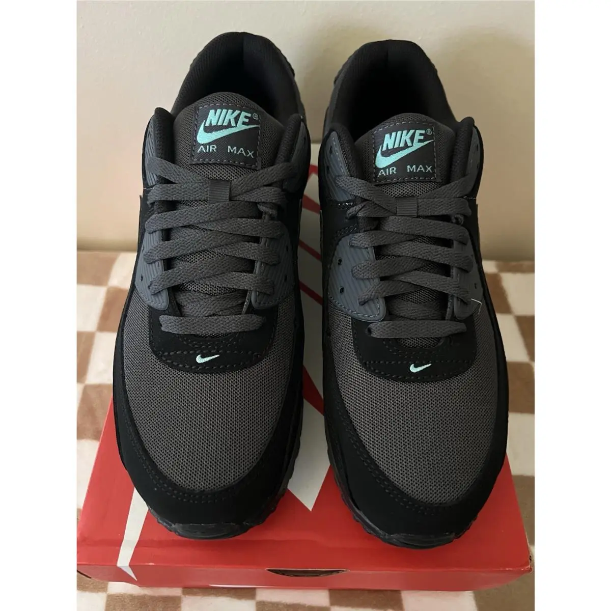 Nike shoes - Nike Air Max 90 - Air Max - HV6224-001 - Black/Anthracite/Aurora Green 7
