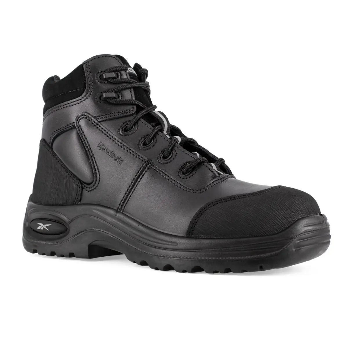 Reebok Work Boots Women RB750 Composite Toe EH Leather Safety Black