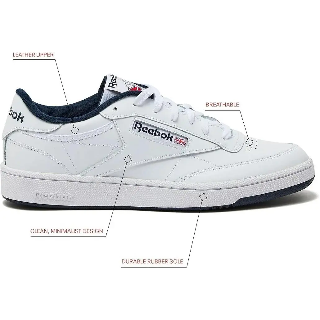 Reebok shoes - Reebok Tennis - Tennis - Club 85 - White/Navy 3